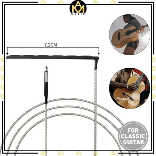 5pcs 72mm Guitar Pickup Piezo Passive Piezo Pickup Soft Saddle Transducer Pickup For Classical Guitar