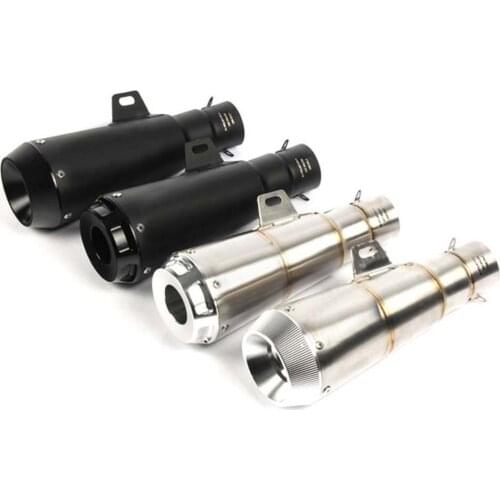 51MM Universal Motorcycle Exhaust Pipe Escape Laser Marking Motorbike Muffler For Scrambler Ninja250 ER6N R3 R25 Z800 Z750 CB500