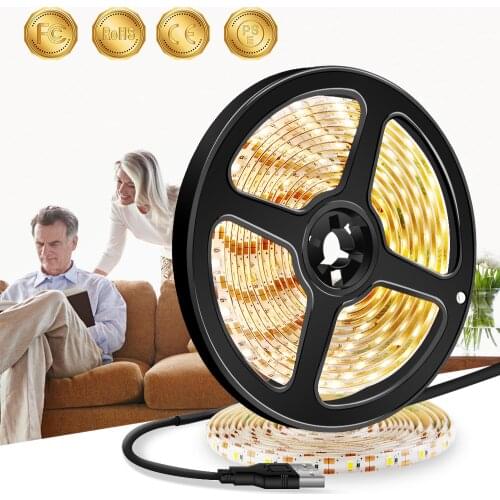 5V LED Lamp Strips USB Plug Neon Light 0.5 1 2 3 4 5M LED Flexible Strips Bulbs Indoor Decoration Backlight Waterproof Bombilla