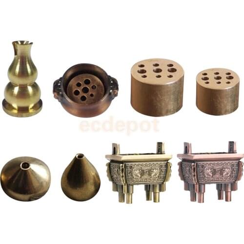 Anti Rust Alloy Incense Burner Censer Holder Aroma Coils Sticks Cones Backflow Burner Smoker Censer 8 Styles