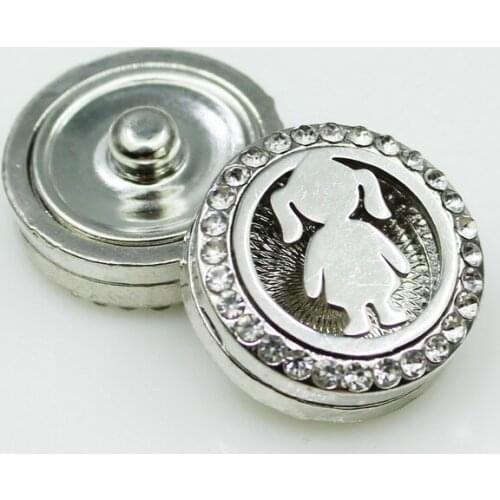 Aromatherapy Girl 18mm Snap Buttons 3pcs Perfume Locket Magnetic Essential Oil Diffuser Snap Bracelet Jewelry Accessories