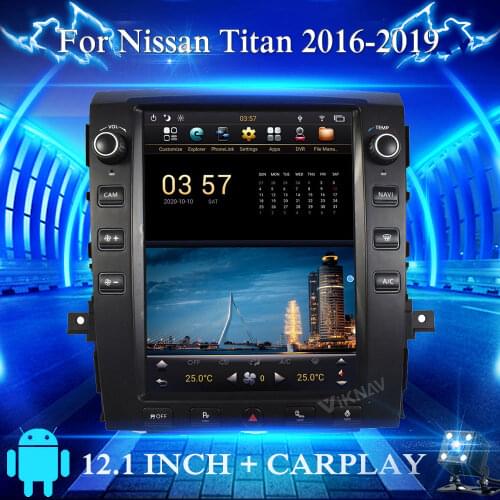 Android Car Radio For Nissan Titan 2016-2019 Car Multimedia DVD Player Tape Recorder GPS Navigation 2DIN Auto Stereo 12.1 Inch