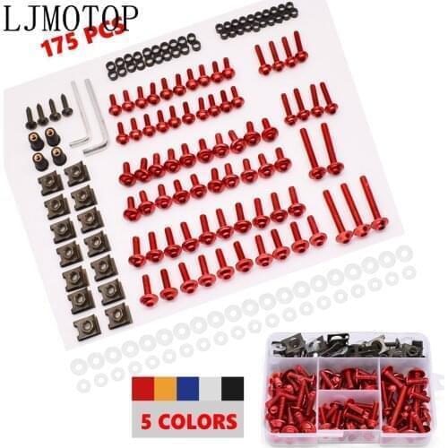 CNC Motorcycle Fairing Body Work Bolts Screw Fastener Fairing For Motorcycle Scooter Universal Nuts Screws Kit Moto Accessories