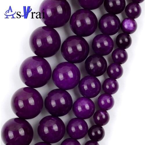 6 8 10 12mm Natural Stone Beads Purple Sugilite Round Loose Spacer Beads For Jewelry Making DIY Bracelet Necklace Accessories