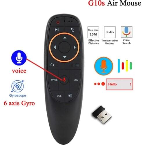 G10 G10S Voice Remote Control Bluetooth Air Remote Mouse 2.4G Wireless Gyroscope for Android tv box H96 Max X3