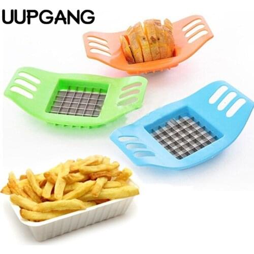 Stainless Steel Vegetable Potato Slicer Cutter Chopper Chips Making Tool Potato Knife Cutting Fries Tool Kitchen Accessories