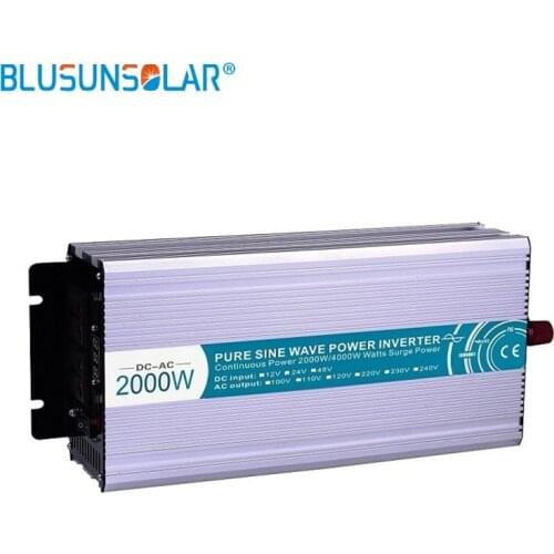 DC/AC 2000W 12v/24v/48v pure input sine wave power inverter to110v 220v 230v 50/60hz inverter