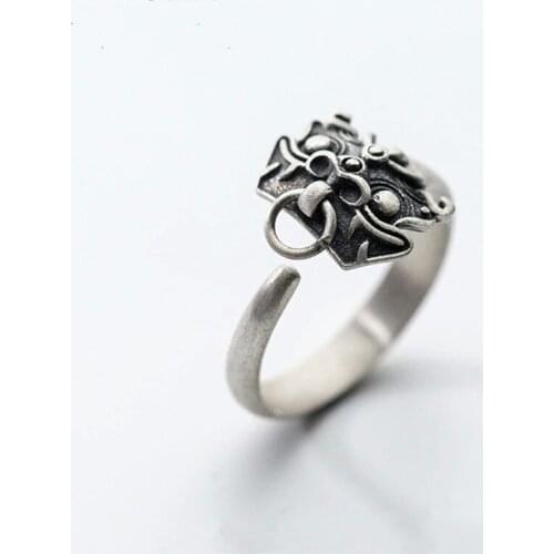 Cool Open Rings for Women Men Vintage Jewelry Personality Party Biker Jewellery Engagement Wedding Ring Annel Trendy Retro