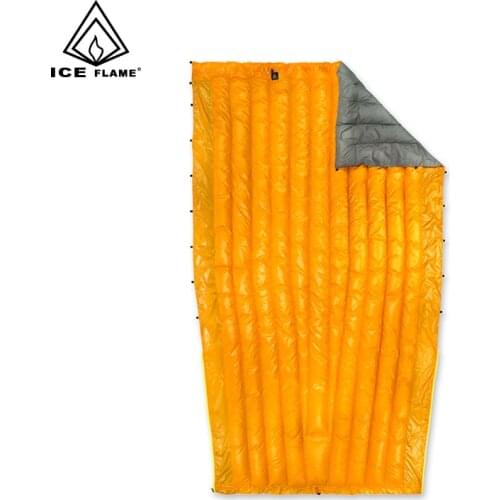 Ice Flame UL 20D 90% White Duck Down Sleeping Bag Blanket Sleeping Quilt Underquilt For Hammock Backpacking Camping Hiking