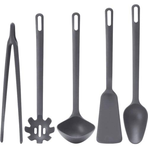 Kitchen Ware Set Easy To Use Fashion Spatula, Spoon (33 Cm), Bucket (29 Cm), pasta Spoon (31 Cm) And Tong (28 Cm)