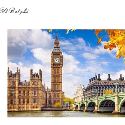 New fashion London landscape Clock Tower diy diamond painting resin square drill full embroidery Big Ben diamond modern picture