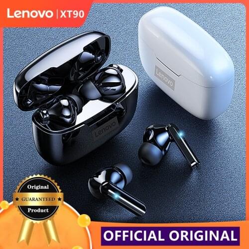 New Lenovo XT90 TWS Bluetooth 5.0 Wireless Earphone Sports Headphones Touch Button IPX5 Waterproof Headset with Charging Box