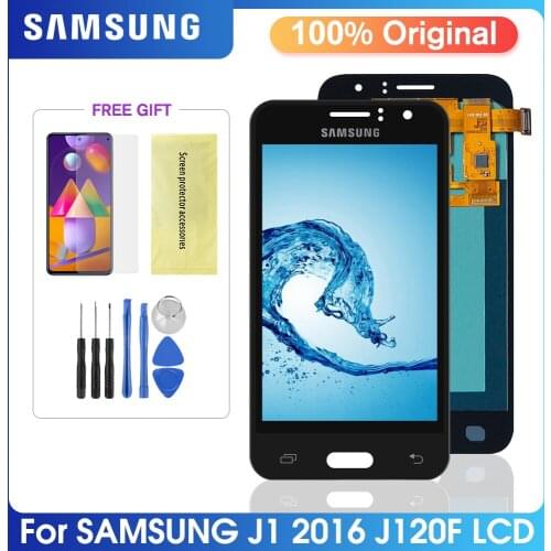 Original LCD For Samsung Galaxy J1 2016 J120 J120F J120H J120M Display Touch Screen Digitizer Assembly For J12016 Super AMOLED