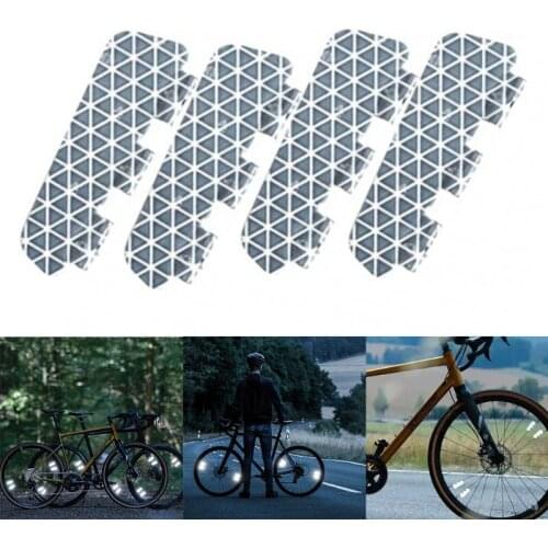 Bike Wheel Rim Spoke Reflective Tape Bicycle Warning Light Strip Reflector for Night Ride Safely 360 °Visibility