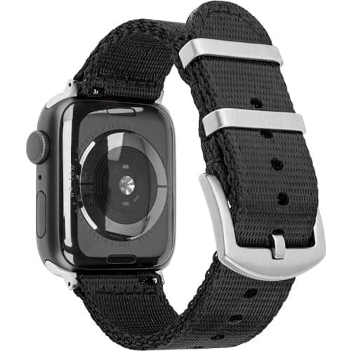 BEAFIRY Compatible with Apple Watch 44mm 40mm Straps for iwatch Series 4 5 SE 6 42mm 38mm Watchband Grey Black Blue Smartwatch