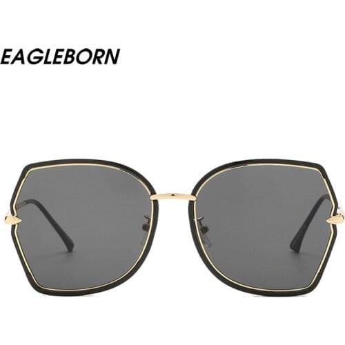 New Woman Sunglasses Fashion Round Face UV Protection Design Trend Sunglasses Women Irregular Double Circle Gradient Vintage