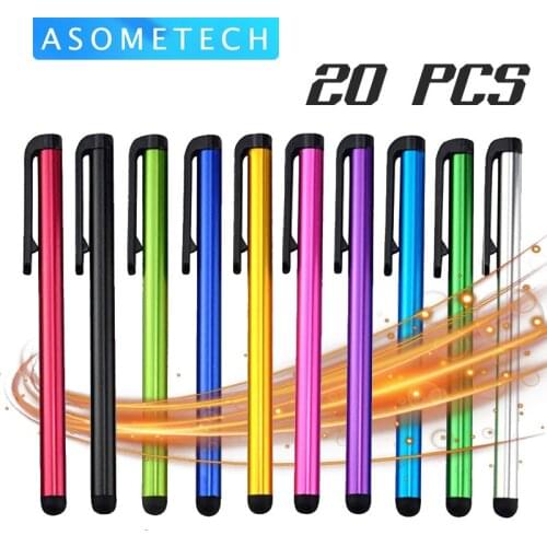 20 PCS/Lot Capacitive Touch Screen Stylus Pen For IPad Air Mini For Samsung xiaomi iphone Universal Tablet PC Smart Phone Pencil