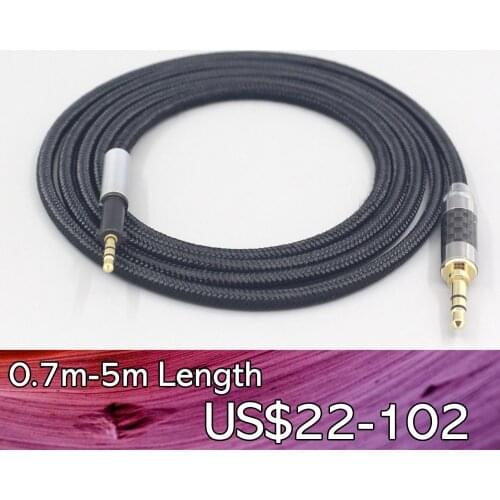 LN007540 6.5mm XLR 4.4mm Super Soft Headphone Nylon OFC Cable For AKG K450 K451 K452 K480 Q460 Headset Earphone