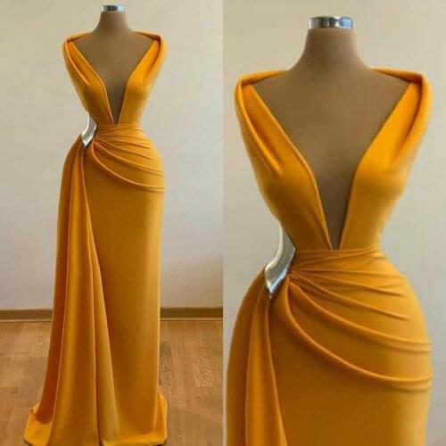 Party Evening Dress Women Sexy Silk Club Dresses V-neck Sling Split Fork Mop Backless Womens Clothing SATIN Taffeta