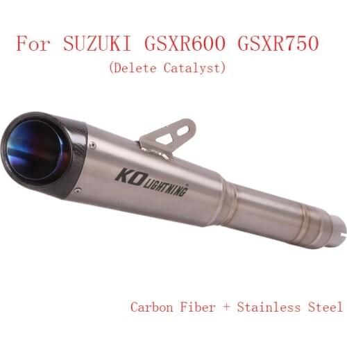 Motorcycle Exhaust System Muffler Escape Tip Pipe Exhaust System for SUZUKI GSXR600 GSXR750 2011-2017