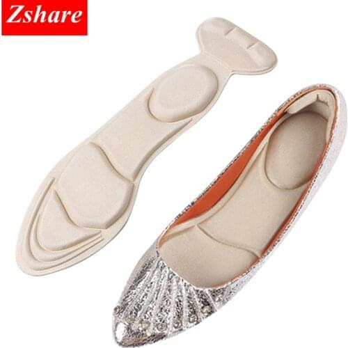 1 Pair Insole Pad Inserts Heel Post Back Breathable Anti-slip for High Heel Shoe Women Insoles Inserts Shock Absorption Pads ND2