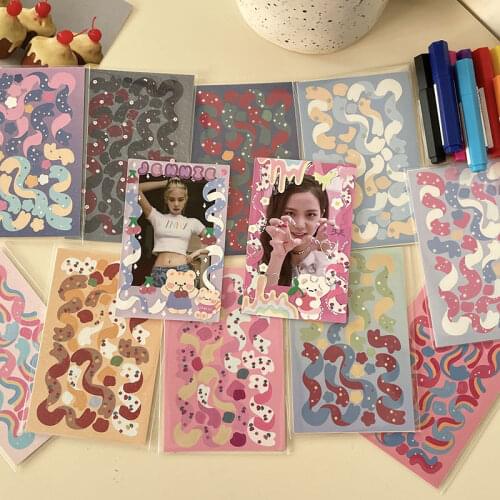 1 PC Cute Rainbow Ribbon Decorative Stickers Laser Scrapbooking Diary Album Stick Label Kawaii Stationery Sticker