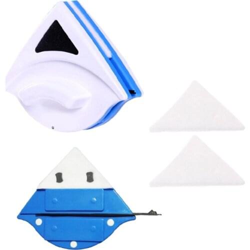 2pcs f Triangle Replacement Sponge F Magnetic Window Glass Cleaning Brush Accessies Drop Ship