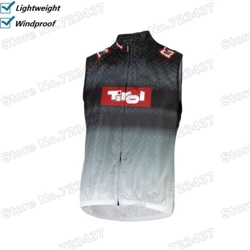 2021 Team Tirol Cycling Vest Windproof Lightweight Wind Vest Road Cycling Jersey Sleeveless Gilet Chaleco Maillot Ciclismo
