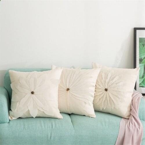 45x45cm Petal Sofa Pillowcase Pink Cushion Cover Throw Pillow Case Home Sofa Bed Chair Decoration 17.72x 17.72inch