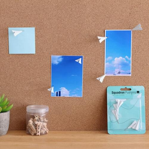 TUTU white Aircraft Push Pin Thumb Tack Cork Wall Studs Push Pin 6 Pcs Set H0078
