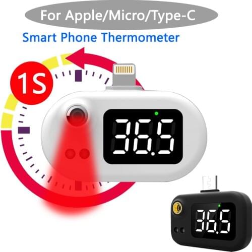 Non-contact Infrared Thermometer for iOS Android Huawei Mini Smart Mobile Phone Thermometer Forehead Temperature Measuring Meter