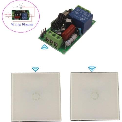 Sleeplion 110V-220V Wireless Touch Smart Switch Stick Home DIY Parts 433mhz Remote Receiver Control for home light Module 433MHz