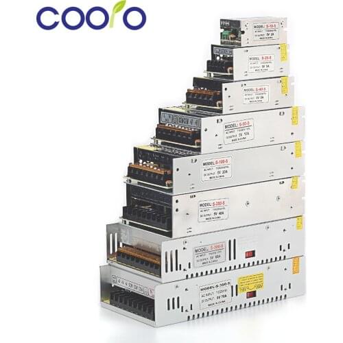 Coolo AC110V-220V DC5V 2A 5A 8A 10A 20A 40A 60A 70A Regulated Switching LED Power Supply Electronic Lighting Transformer