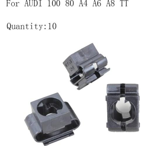For AUDI 100 80 A4 A6 A8 TT Wheel Arch Cover Fastener Clips X10