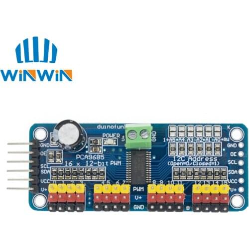 1pcs PCA9685 16 Channel 12-bit PWM Servo motor Driver I2C Module Robot