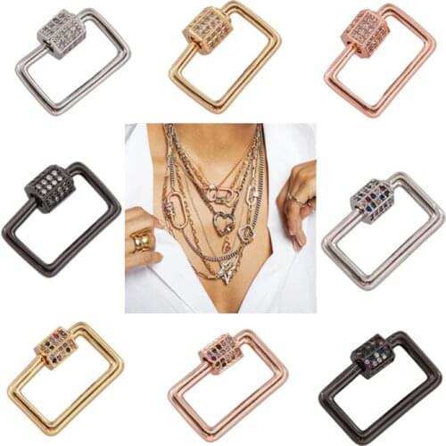 DIY Jewelry Findings Spiral Clasp Supplies Metal Screw Clasps Accessories For Luxury Hanging Chains Pendant Jewelry Making