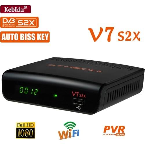 Kebidu Wifi Freesat v7s HD FTA 1080P Gtmedia v7 s2x DVB-S2 Satellite Receiver with usb Digital Receptor Tv Box