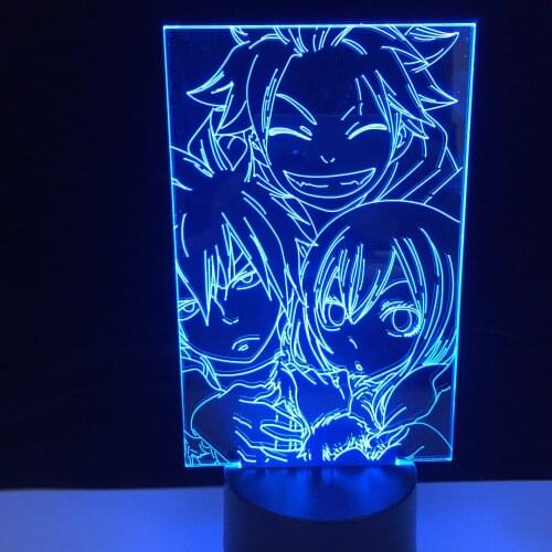 Kirito Asuna and Yuuki Anime Lamp Sword Art Online for Bedroom Acrylic 3D Lamp Decor Nightlight Kids Fans Birthday Gift