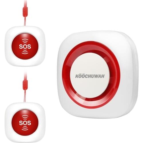 GSM Alarm SOS Panic Button Kit Auto Call & Send SMS SOS Emergency Call Panic Alarm For Elderly/Invalids/Seniors Alarm