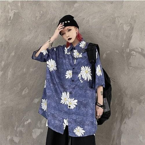 Summer new style Korean Harajuku style print loose short-sleeved T-shirt