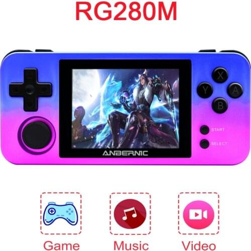 New Arrival RG280M Mini Retro Open Source Game Handheld Video Console 13000+ Retro Games Handheld Video Games Console for PS1/G