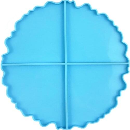 Irregular Wavy Coaster Epoxy Resin Mold Cup Mat Silicone Mould DIY Crafts Ornaments Jewelry Casting Tools