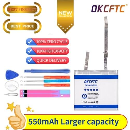 OKCFTC 550mAh Battery for POLAR M430 M400 GPS Sports Watch New Li-Polymer Rechargeable Accumulator Replacement Batteries