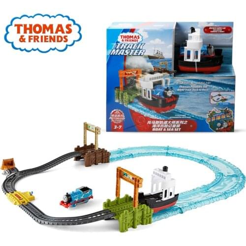 2019 Thomas & Friends Train Railway New Arrival Track Master Boat and Sea Building Set Electric Ship FJK49 Diecast Car Toys