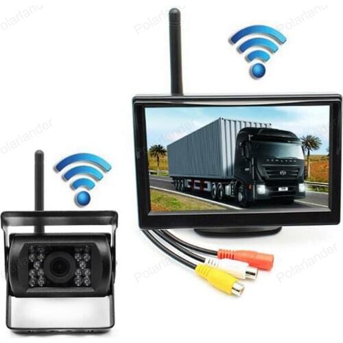 Back up Camera Parking Assistance System For RV Truck Trailer Bus Car Rear View Monitor With IR Night Vision HD 5 inch