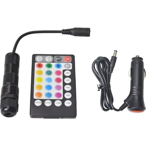 RGB 2W DC12V Side Glow Fiber Optic Light Illuminator Engine Device 18keys RF Remote controlled Car/Home Lighting Decor