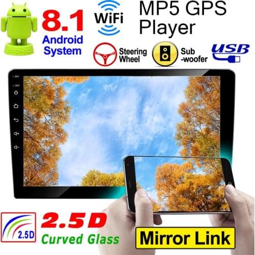RK-A709 9 Inch 2 DIN Touch Screen For Android 8.1 Car Stereo Bluetooth 4.0 GPS FM MP5 Player Mirror Links And IOS Mobile Phones