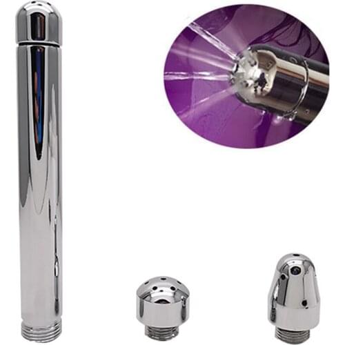 Stainless Steel Bidet Faucets Anal Douche Vaginal Shower Cleaning Enema Bidet Faucet Cleaner Butt Plugs Tap With 2 Shower Heads