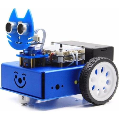 Waveshare KitiBot Starter Robot for Kids Graphical Programming STEAM education building block 2WD Version Mega2560 control board