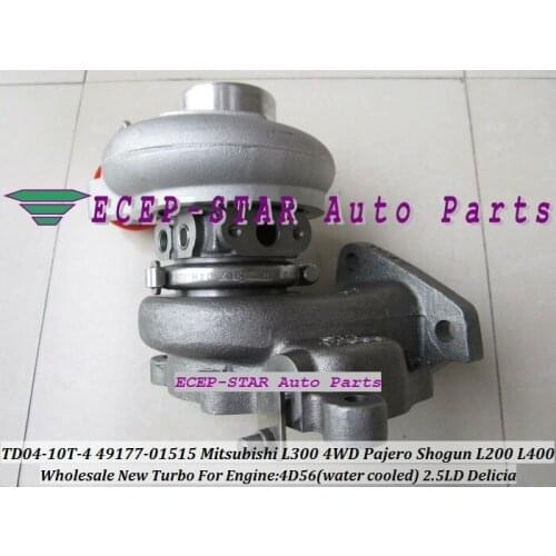 Free Ship Water TD04 49177-01515 MR355220 Turbo Turbocharger For Mitsubishi Delicia Pajero Shogun L200 L300 L400 4D56T 4D56 2.5L